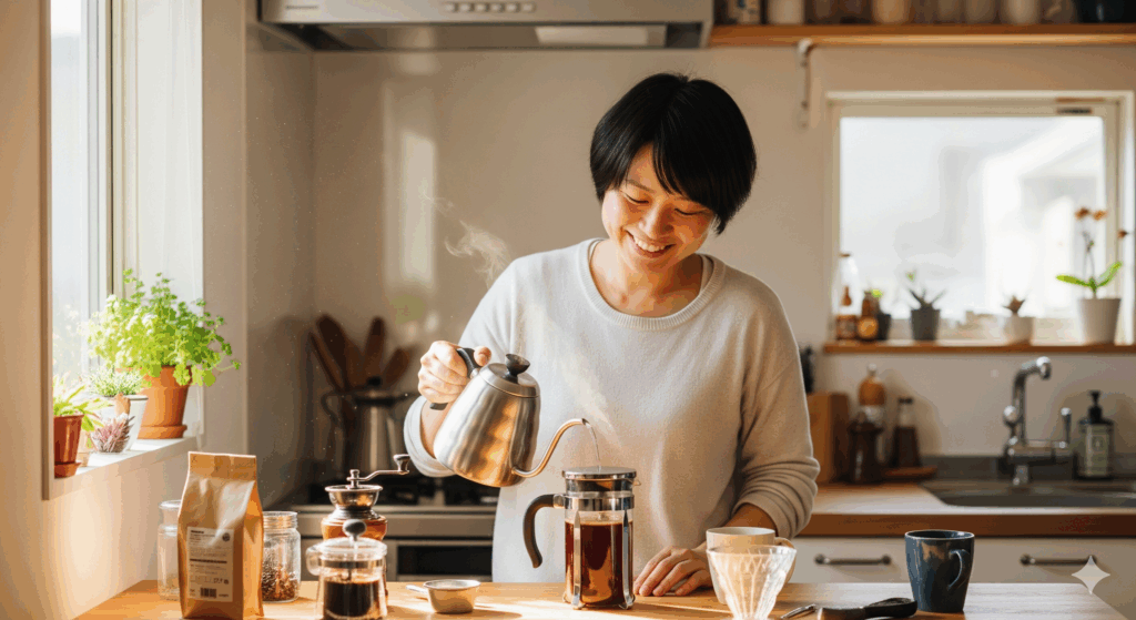 美味しいコーヒーフレンチプレスの淹れ方