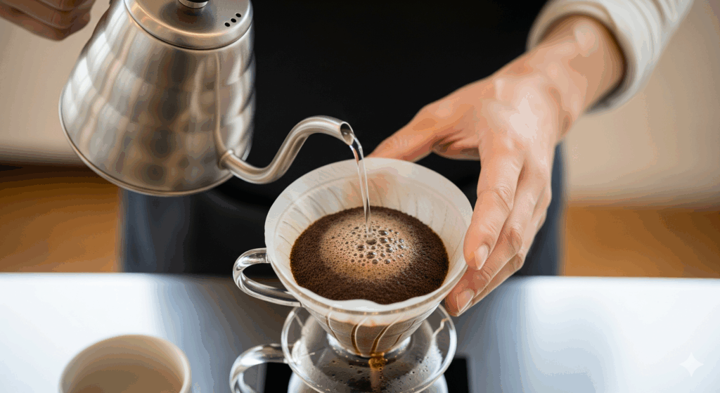 コーヒーのペーパードリップのやり方は？